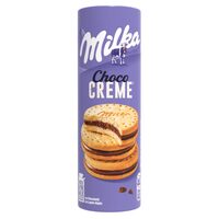 Biscuiti sandwich cu crema de ciocolata Milka 260g