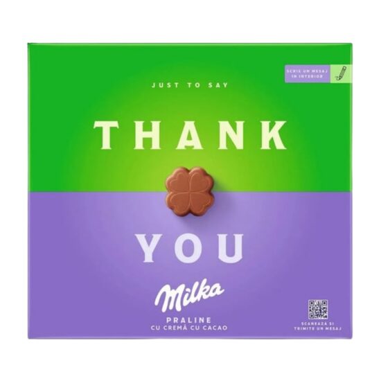 Praline cu crema de cacao Thank You Milka 110g