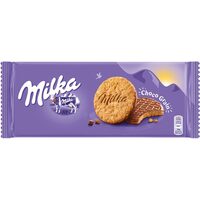 Prajituri din fulgi de ovaz acoperiti cu ciocolata cu lapte, Milka, 126 g