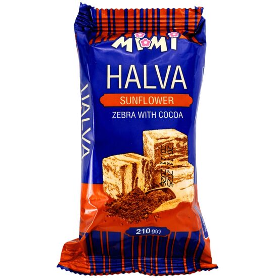 Halva Mimi Zebra cu cacao 210g