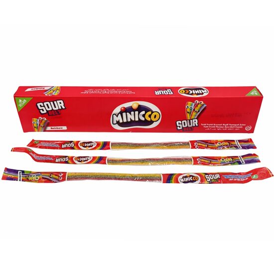 Jeleu Minicco Metru Rainbow, cu arome de fructe, 15g