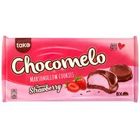 Prăjitură Chocomelo Bezea Căpșuni 100g – Aromă Intensă de Căpșuni