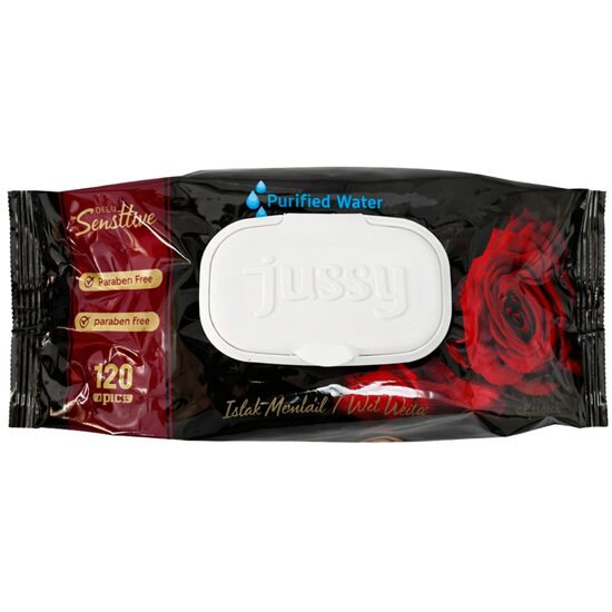 Servetele umede demachiante Jussy Black, 120 buc