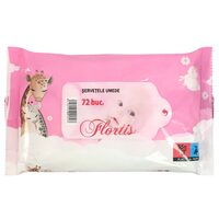 Servetele umede Flortis fara capac, 72 bucati – curatare delicata si eficienta