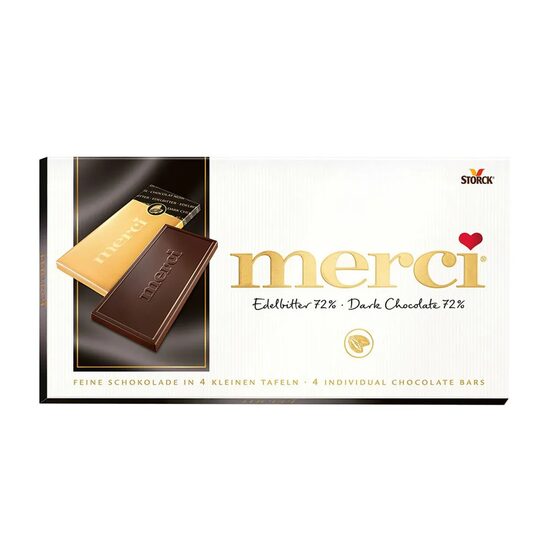 Ciocolata neagra cu cacao 72% Merci 100g