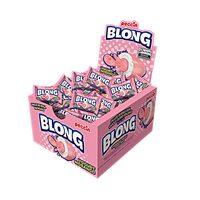 Guma de mestecat Blong Yogurt Peccin, umplutura de iaurt si capsuni, cutie 40 buc x 5 g