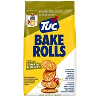 Bake Rolls rondele de paine cu aroma de rosii, masline & oregano 80g