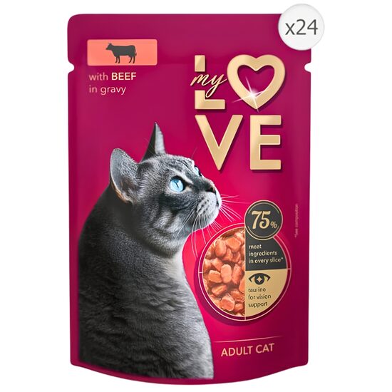 My Love Hrana Umeda Pisici Adulte Vita In Sos Plic 85g