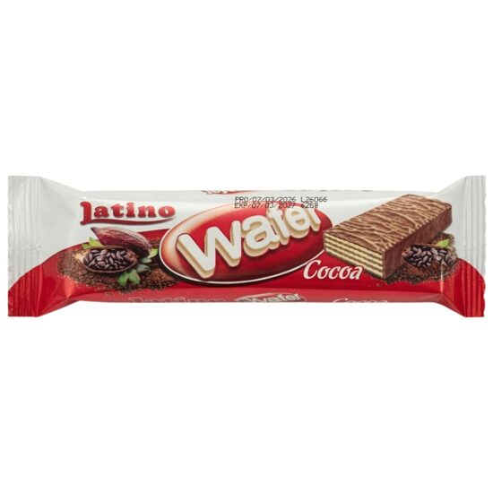 Napolitane Glazurate cu Cremă de Cacao Latino Cacao 26g