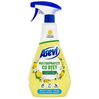Solutie multisuprafete Asevi cu otet, Lemon, 750 ml