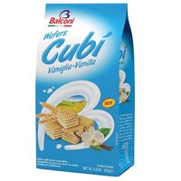Napolitane Balconi Cubi cu Umplutura de Vanilie, 250 g