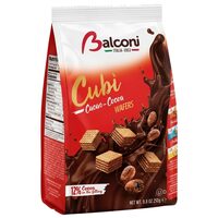 Napolitane Balconi Cubi cu Umplutura de cacao, 250 g