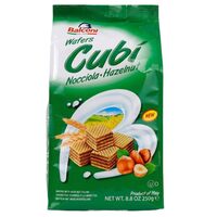 Napolitane Balconi Cubi cu Umplutura de Alune, 250 g