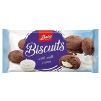 Biscuiți cu cacao și cremă de lapte Daisy, 112g