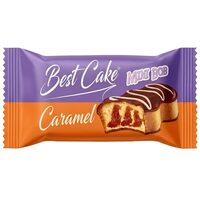 Prajitura pandispan BEST Cake Mini Bob cu cremă de caramel 30g