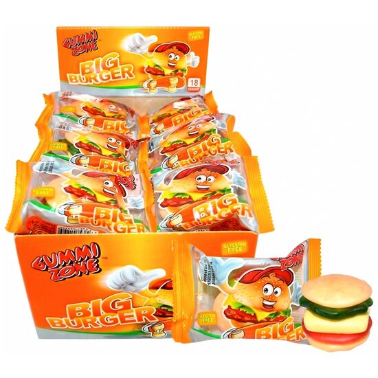 Gummi Zone Jeleu in forma de burger 28g