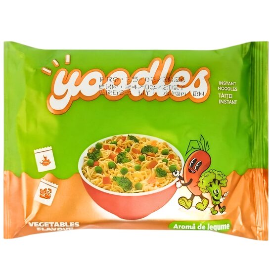 Taitei instanti cu legume Yoodles Noodles Vegetable Flavor 60g 