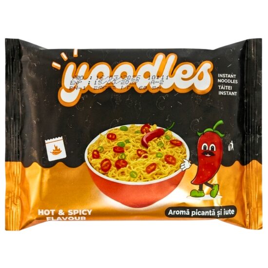 Taitei instanti picanti Yoodles Noodles Spicy Flavor 60g