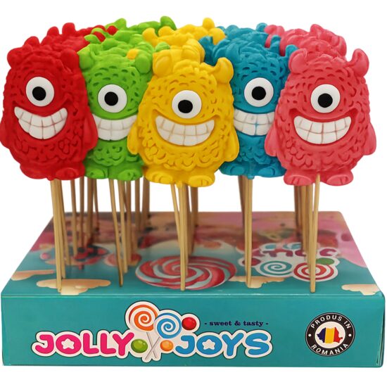 JOLLY JOYS Acadele Happy Monster 40g – Acadele Colorate pentru Copii