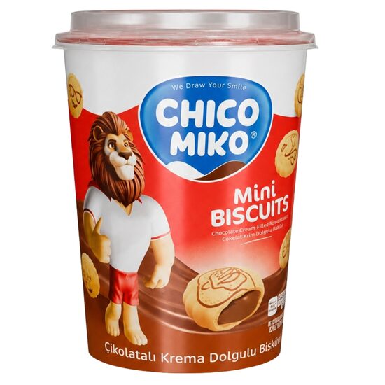 Mini biscuiti cu umplutura de ciocolata Chico Miko 125g