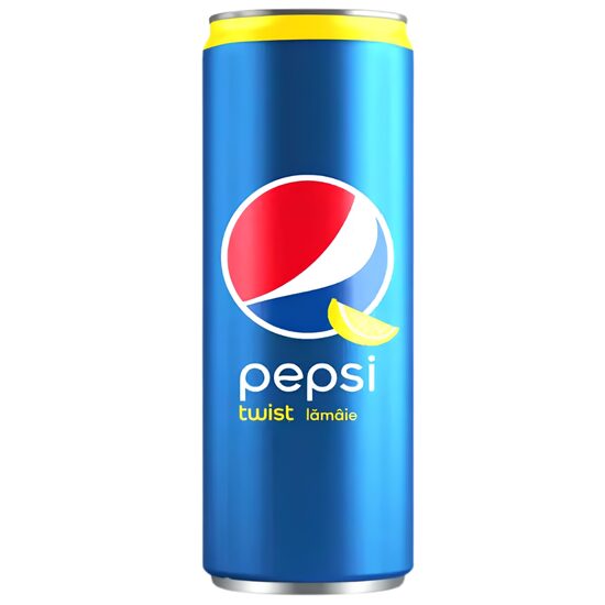 Bautura racoritoare carbogazoasa cu suc de lamaie Pepsi-Cola, 330ml, doza, SGR