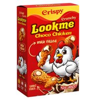 Lookme Choco Chicken Crispy 40g – Snack Crocant cu Cremă de Lapte