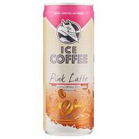 HELL Ice Coffee Pink Latte 250ml – Cafea Rece cu Căpșuni și Ciocolată Albă. doza, SGR