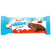 Prajitura Kinder Delice cu cacao si crema de nuca de cocos 37 g