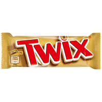 Baton de biscuit, caramel si ciocolata cu lapte Twix 50g