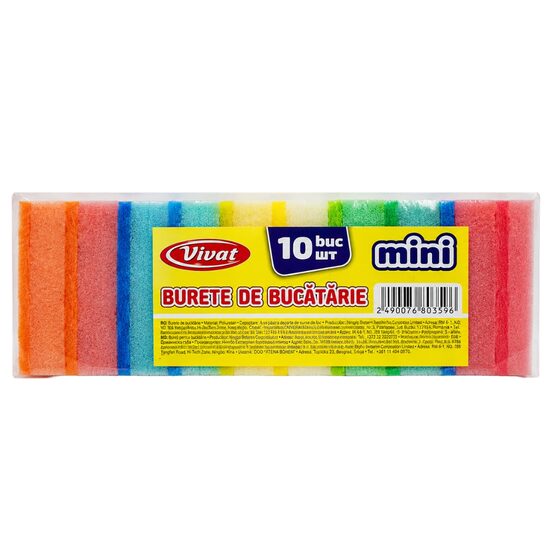 Set 10 bureti de bucatarie mini, multicolor