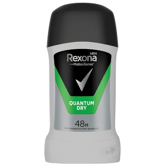 Deodorant antiperspirant stick Rexona Quantum pentru barbati, 50 ml