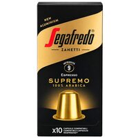 Capsule cafea Segafredo Espresso Supremo 100% Arabica, compatibile Nespresso, 10 capsule