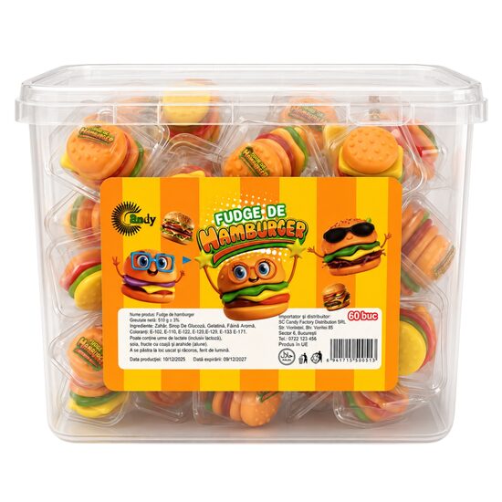 Andy Gummy Burger Candy - Jeleu Hamburger, 10g, ambalare individuala