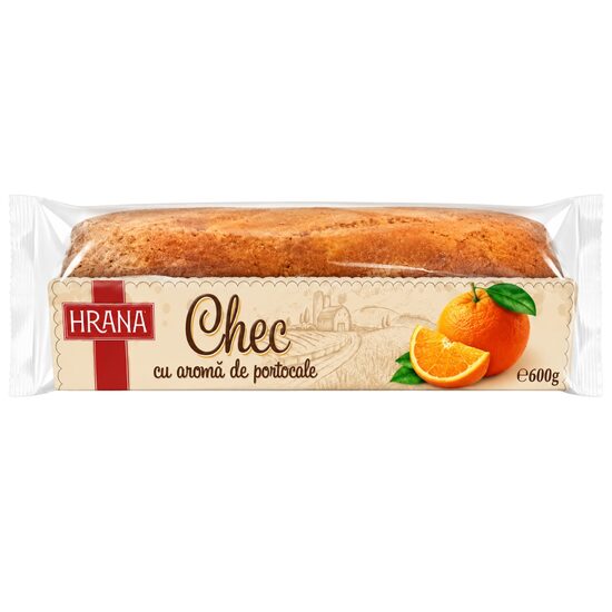 Chec cu aromă de portocale Hrana, 600g