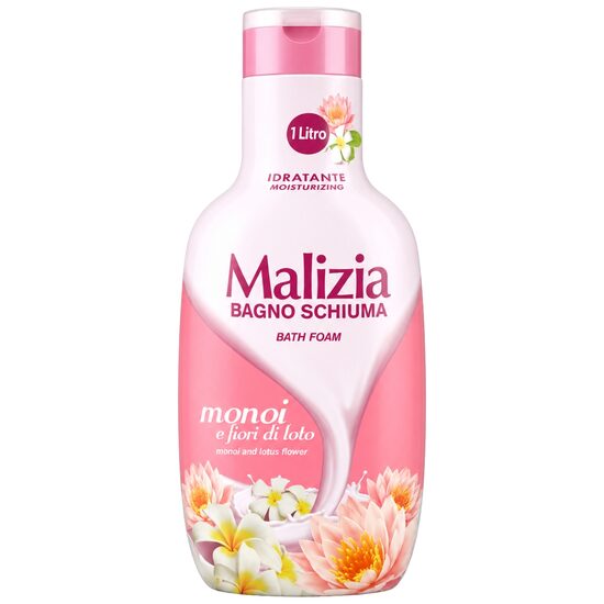 Spumant de baie Malizia Bagno Schiuma, Monoi e fiori di loto, 1 L