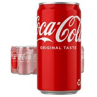 Bautura racoritoare carbogazoasa Coca-Cola, 185ml, doza, SGR