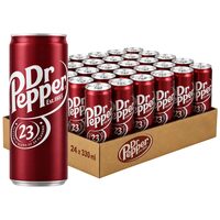 Dr. Pepper Authentic, băutură răcoritoare carbogazoasă, 330 ml, aromă originală, SGR