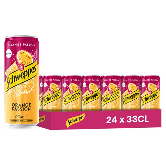 Bautura racoritoare carbogazoaza Schweppes Orange Passion, 330ml, SGR