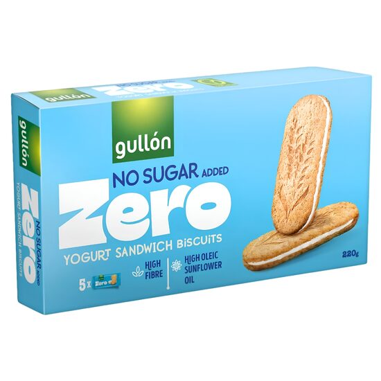 Biscuiti Dietetici Sandwich cu crema de iaurt (fara zahar) 220g - Gullon ZERO