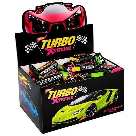 Guma de mestecat cu surprize, Turbo, 100 buc x 4,5g