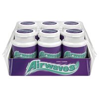 Airwaves Cool Cassis guma de mestecat fara zahar cu arome de mentol si coacaze negre 46 buc 64 g, 6 tuburi