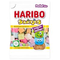 Jeleu Haribo Squidgies cu aromă de fructe și cola 80 g