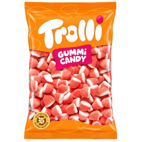Jeleuri Trolli Kiss 1kg , aroma de capsuni si frisca