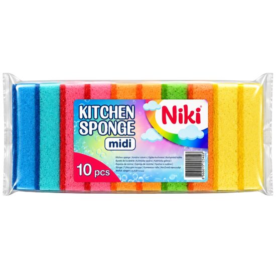 Bureți de Bucătărie Niki Kitchen Sponge Midi – 10 bucăți