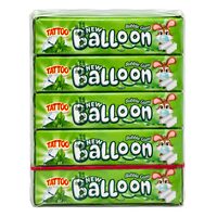Gumă de mestecat cu aromă de mentă și tatuaj temporar surpriză New Balloon, 5 g x 20 buc