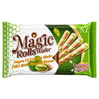 Wafer Roll Magic Fistic – Rulouri de napolitană umplute cu cremă de fistic – 26 g